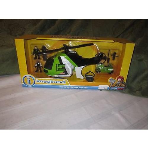 Fisher Price Imaginext Helicopter Motorcycle Green Ocean Adventure Gift