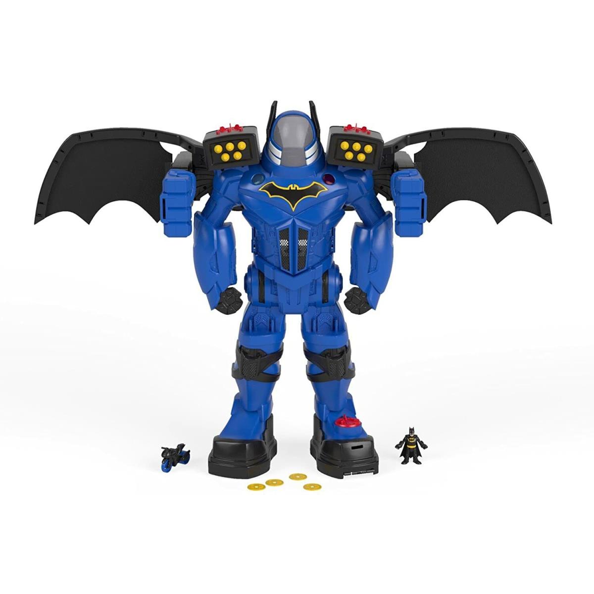 Fisher Price Batbot Xtreme Super Friends Imaginext DC 2 Ft Tall Wings Batman Toy