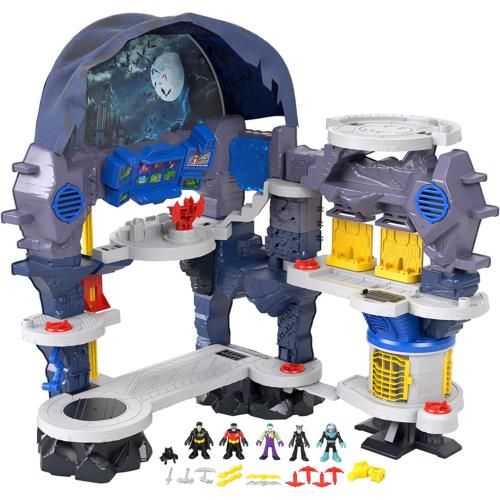 Fisher Price Imaginext DC Super Friends Batman Playset with Lights Sounds Phrases and 18