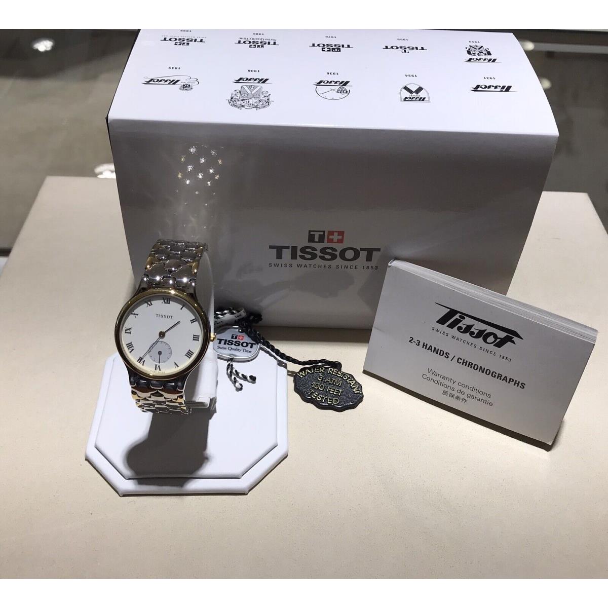 Tissot Watch 32mm Two Tone White Roman Dial Model