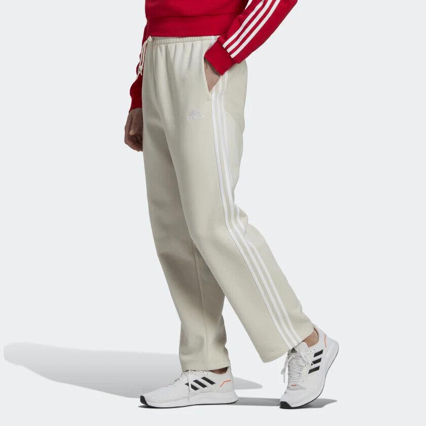 Adidas Men`s Essentials Fleece Open Hem 3-Stripes Pants HL2269
