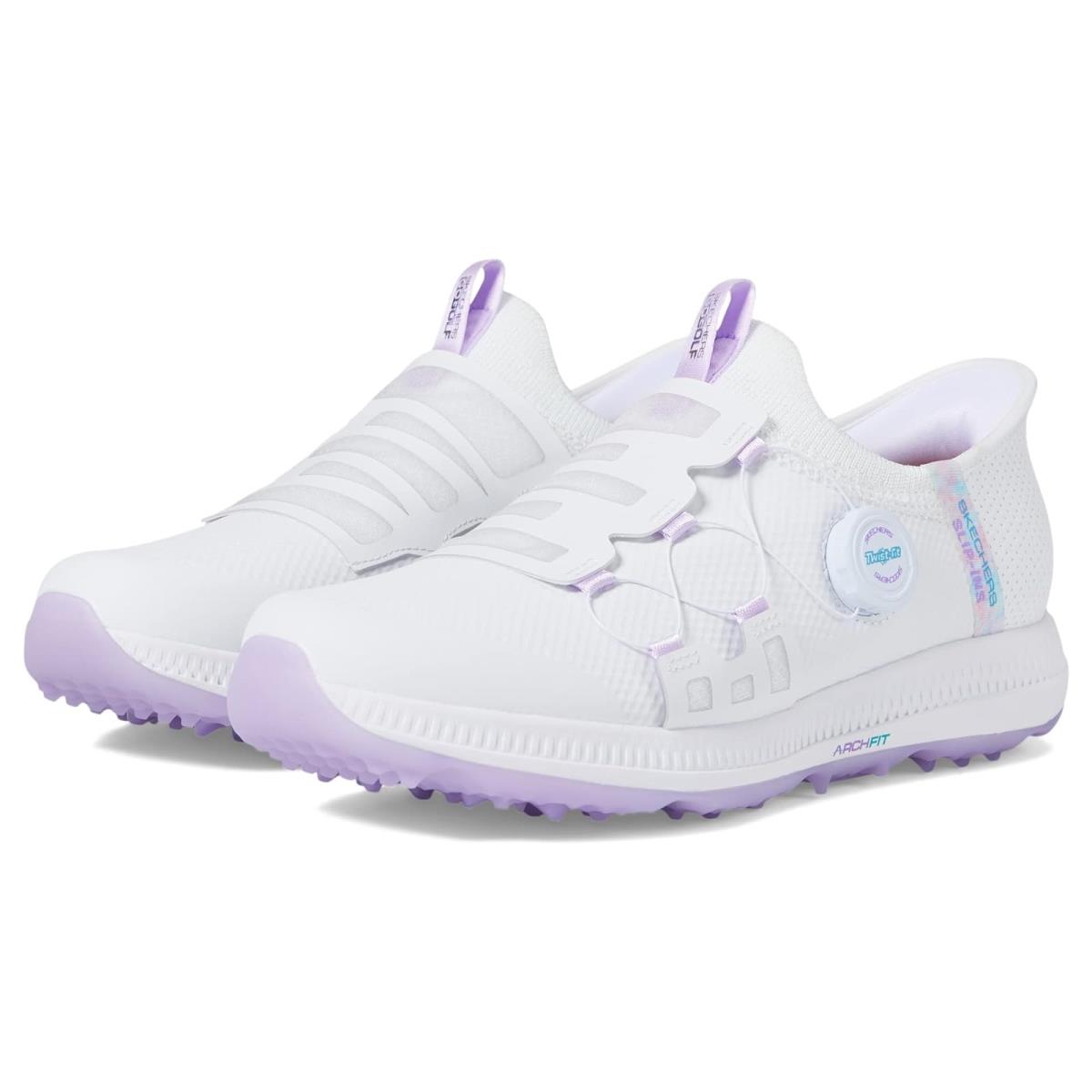 Woman`s Shoes Skechers GO Golf Go Golf Elite 5-Slip ` White/Lavender