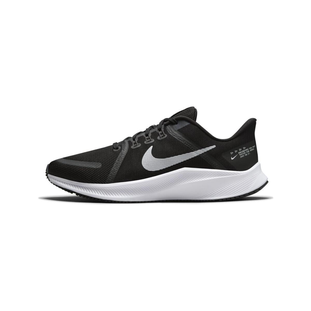 Nike Quest 4 DA1105-006 Men`s Black/white Athletic Running Sneaker Shoes NDD467 - Black/White