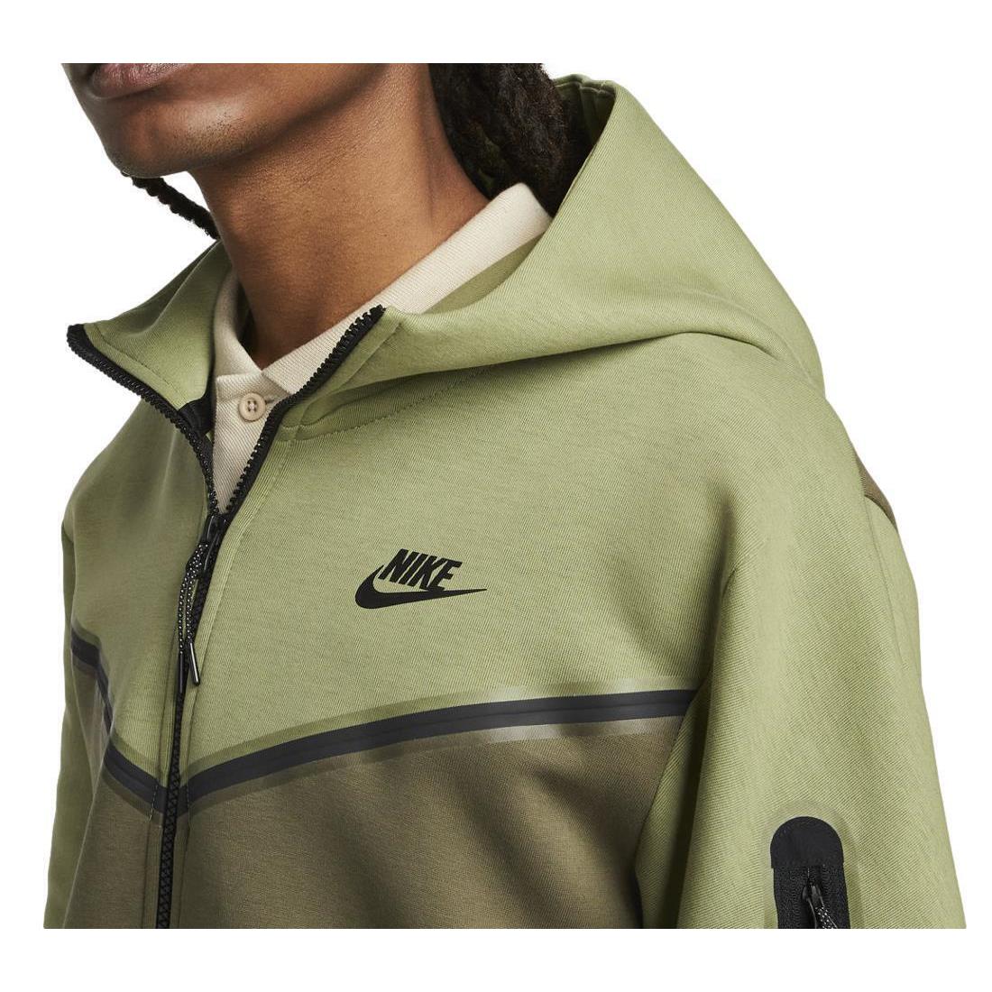 Nike Sportswear Tech Fleece Full Zip Hoodie Sweatshirt CU4489 334 Mens Size XL