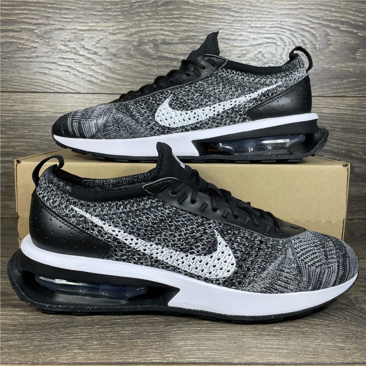 Nike Men s Air Max Flyknit Racer Oreo Black White Shoes Sneakers Trainers SporTipTop