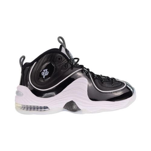 Nike Air Penny 2 Football Men`s Shoes Black Patent-multi Color-grey DV0817-001 - Black-Multi Color-Grey