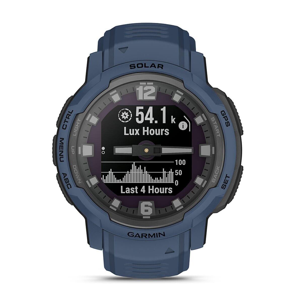 Garmin Instinct Crossover Solar Rugged Hybrid Smartwatch w. Solar Expedite