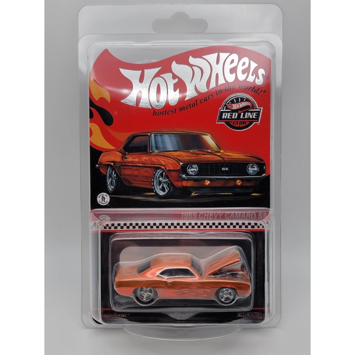 2022 Hot Wheels Red Line Club Rlc Selections Series 1969 Chevy Camaro SS Orange