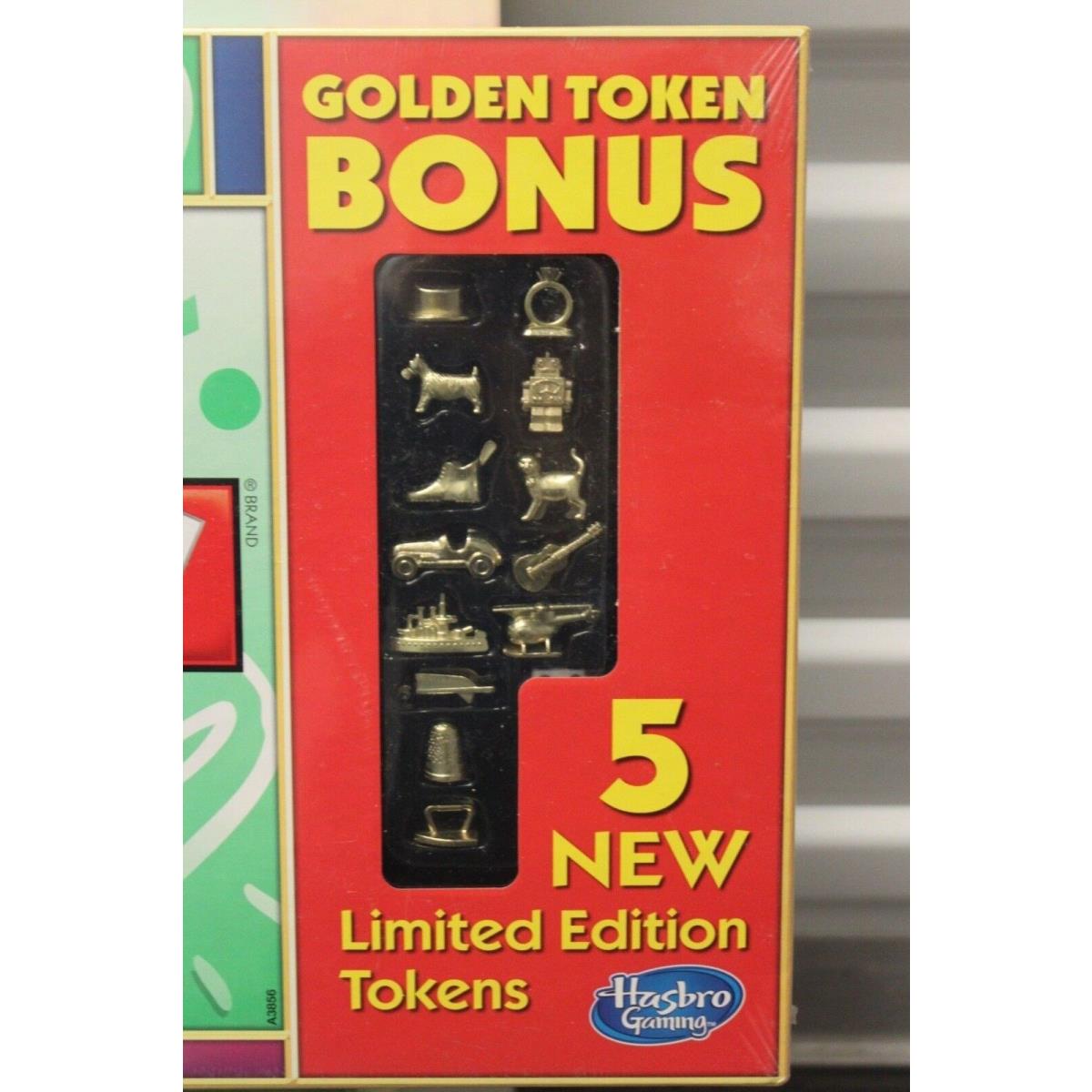 Monopoly 13 Golden Tokens Bonus Limited Edition Cat Iron 2013 Target Hasbro