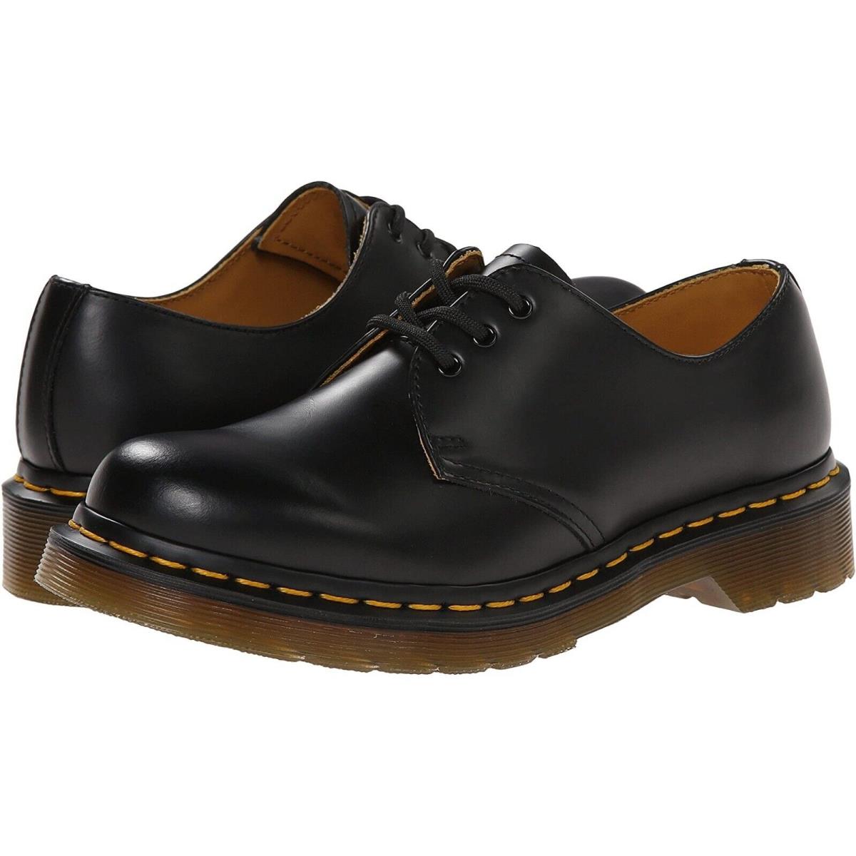 Women`s Shoes Dr. Martens 1461 3-EYE Leather Oxfords 11837002 Black Smooth