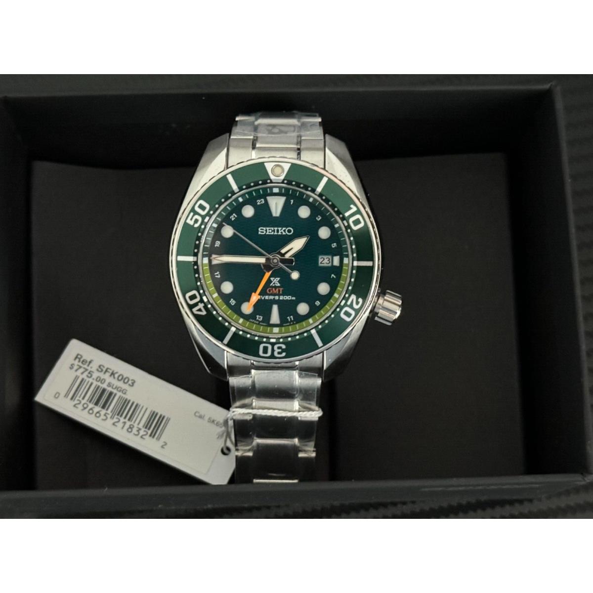 Seiko Prospex Diver Green Gmt SFK003-NEW