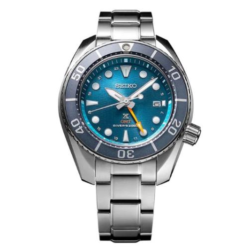 Seiko Quartz Blue Dial Stainless Steel Men`s Analog Round Wrist Watch SFK001