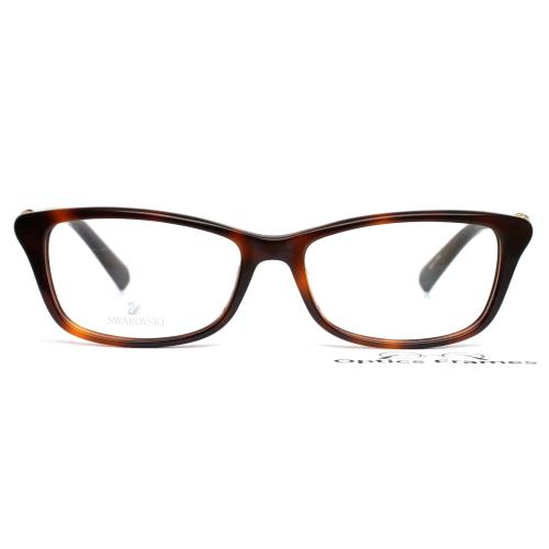 Swarovski SK5243 052 Dark Havana Womens Rectangle Eyeglasses 52-15-135 B:32