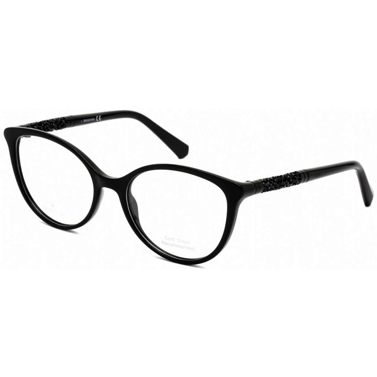 Swarovski SK5258 001 Eyeglasses Shiny Black Frame 53mm