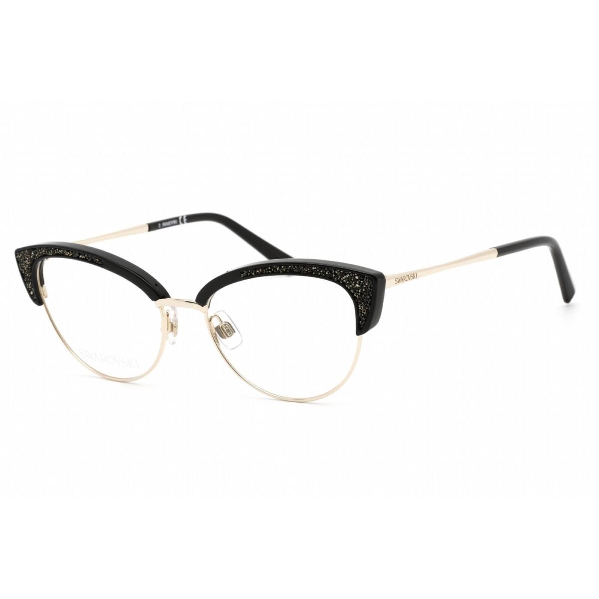 Swarovski Women`s Eyeglasses Pale Gold Cat Eye Plastic Full-rim Frame SK5363 032