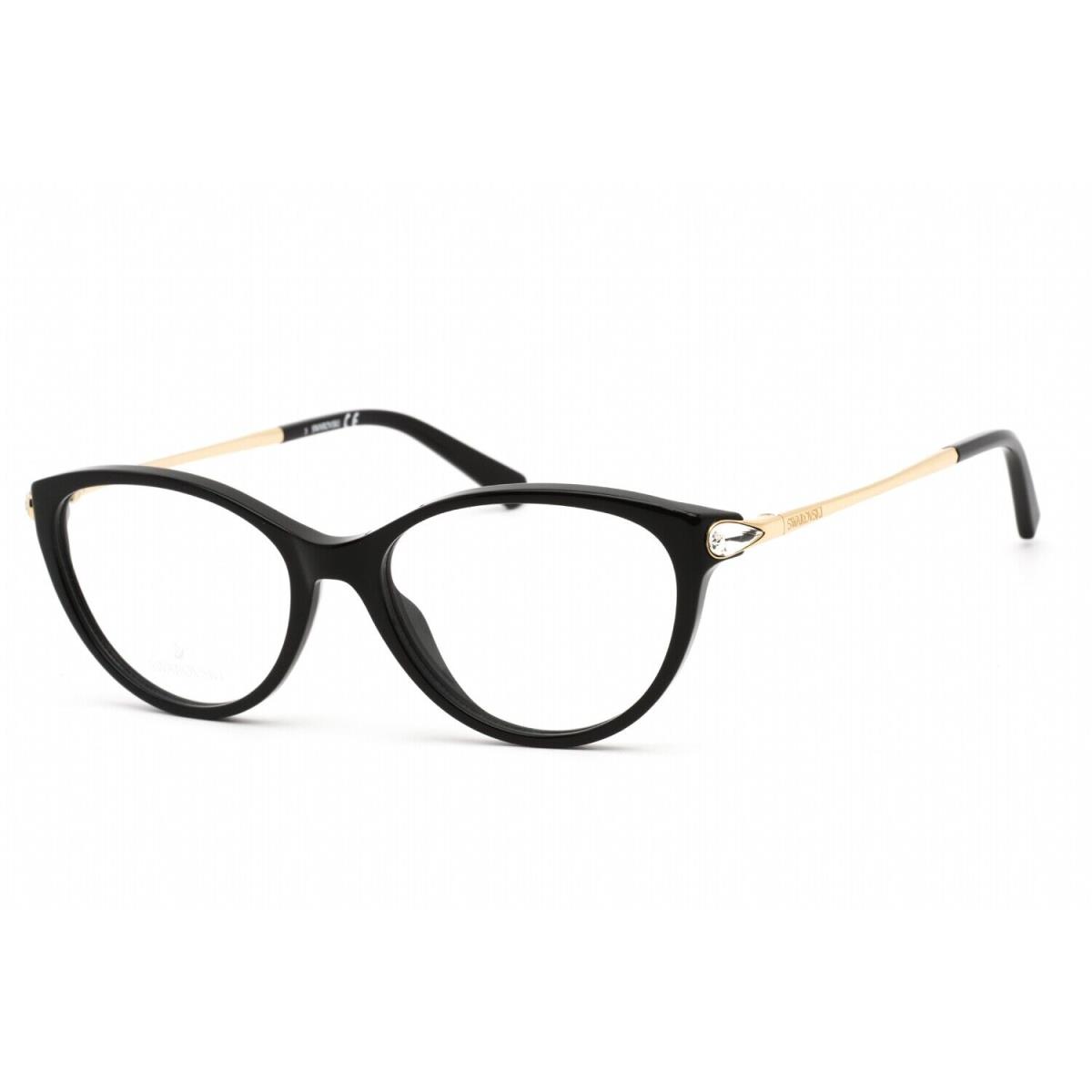 Swarovski SK5349/V 001 Eyeglasses Shiny Black Frame 53mm