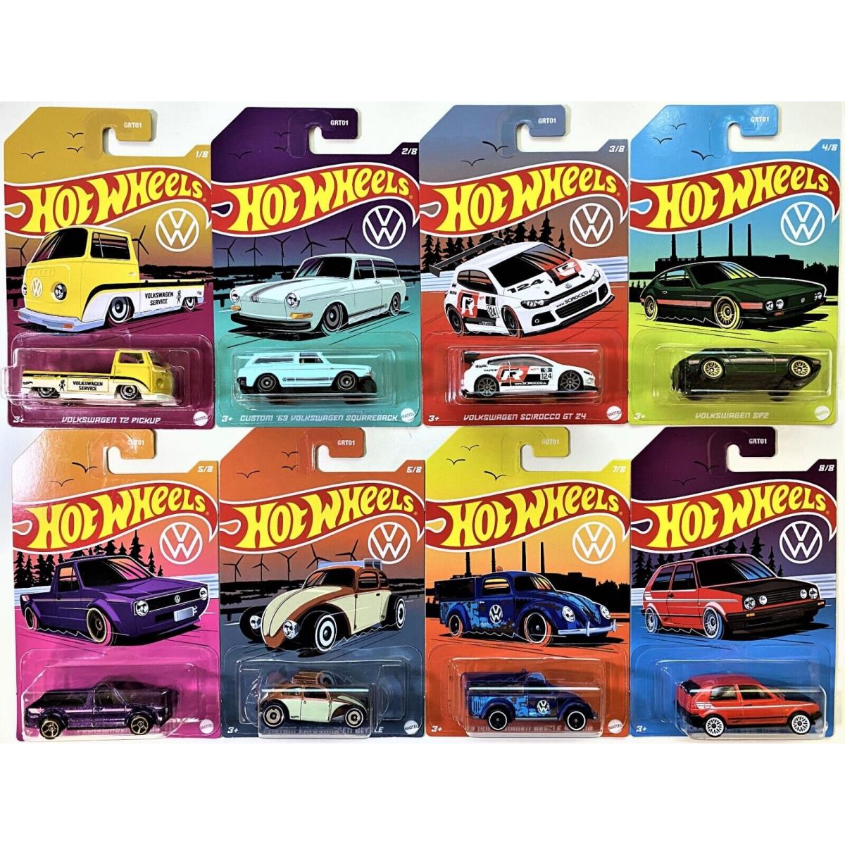 Hot Wheels 2022 Volkswagen Series Set of 8 Walmart Exclusive