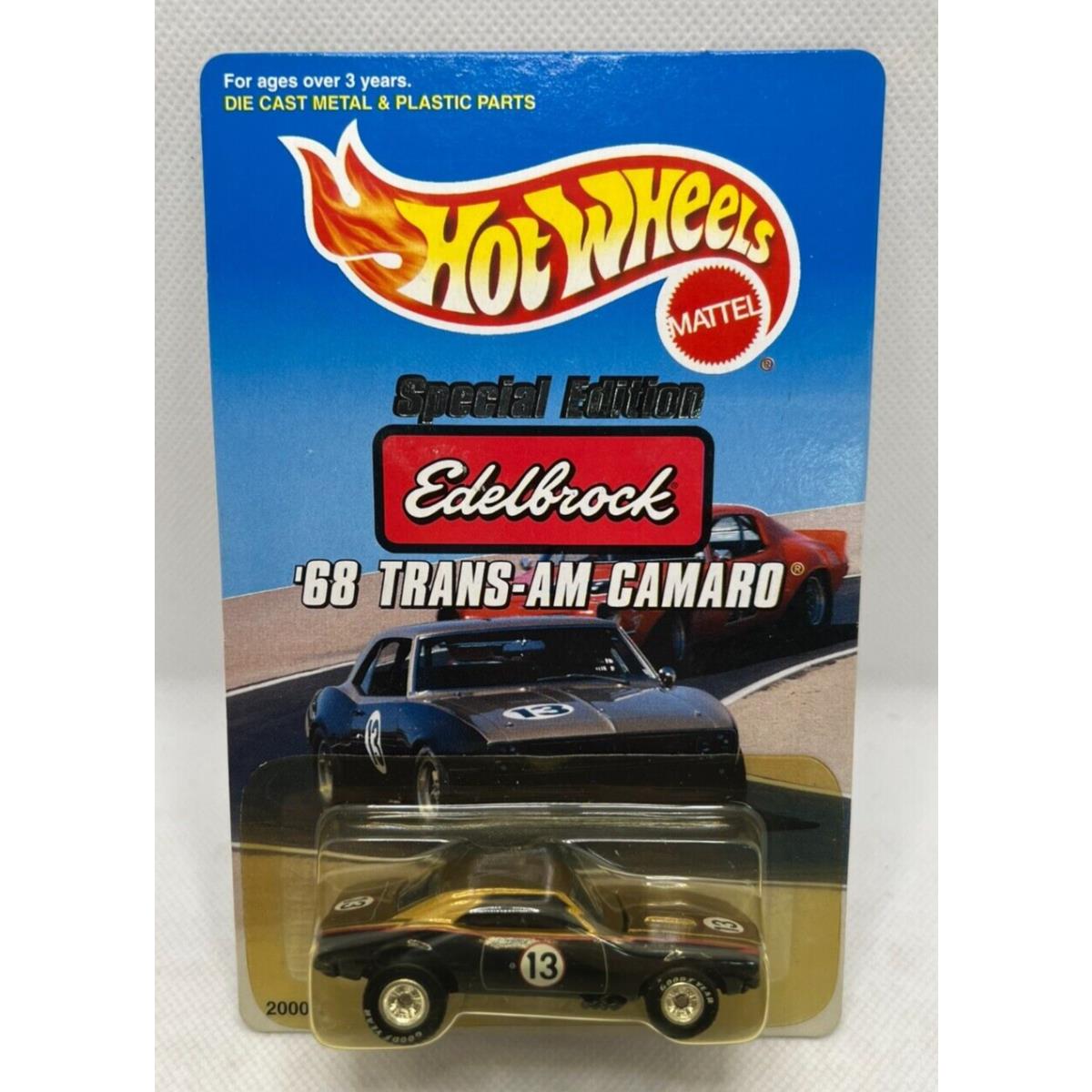 Hot Wheels `68 Trans-am Camaro Special Edition Edelbrock w/ Real Riders