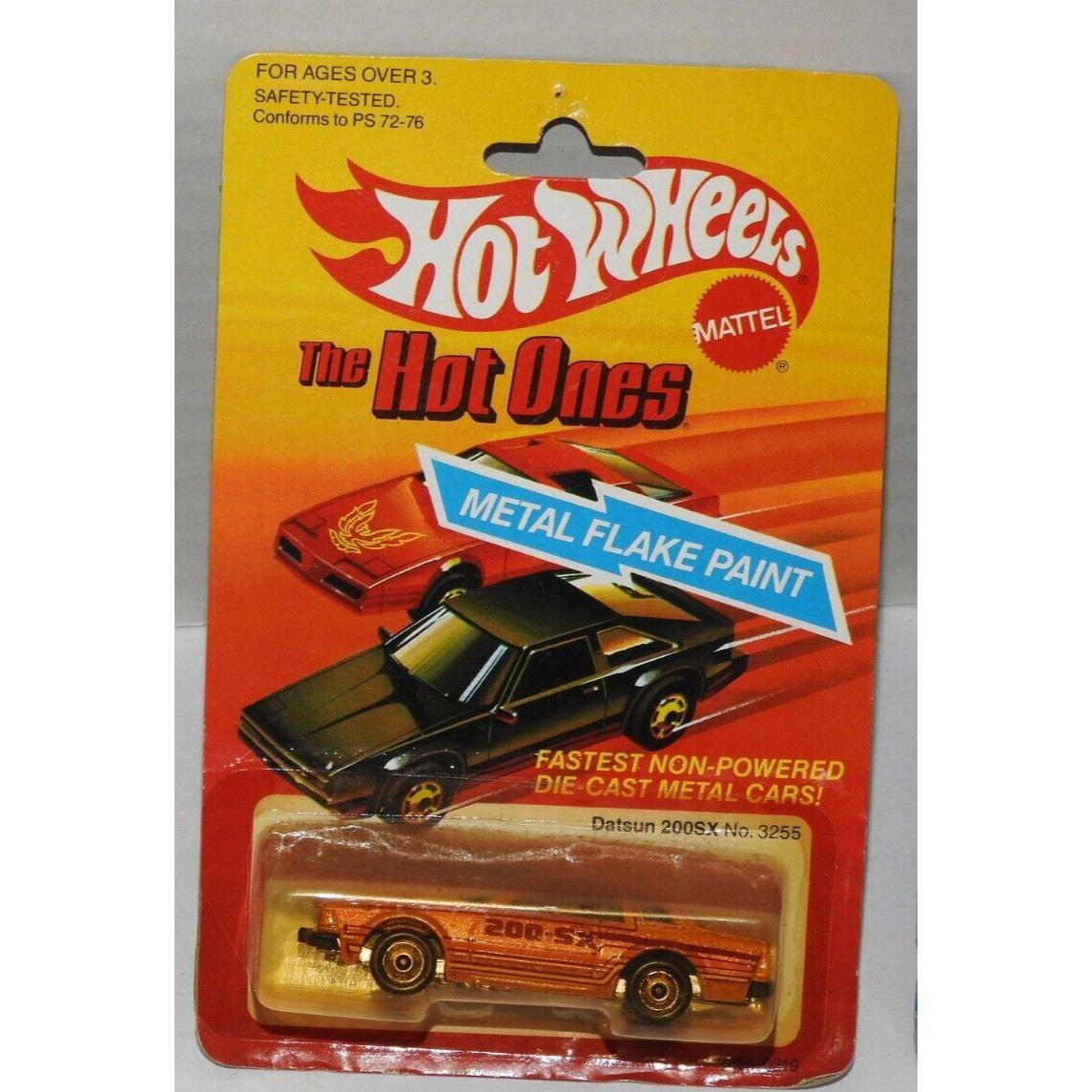 Hot Wheels Vintage Datsun 200 SX 3255 1983 Gold Flake 1:64 - Nos