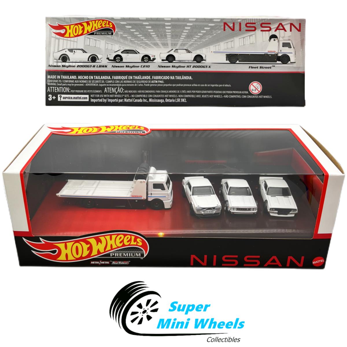 2023 Hot Wheels Premium Nissan Team Set 4 Cars Garage Box Walmart Limited