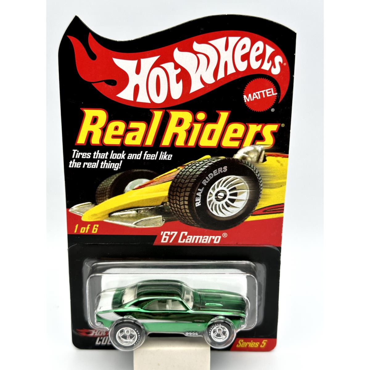 Hot Wheels Collectors Club Real Riders `67 Camaro Green 1:64