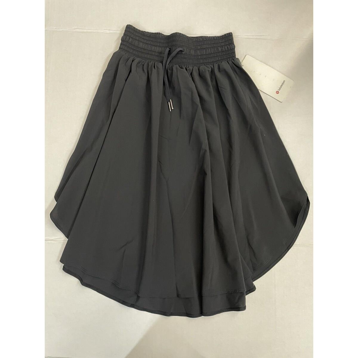 Lululemon The Everyday Skirt Size 2 Black Color