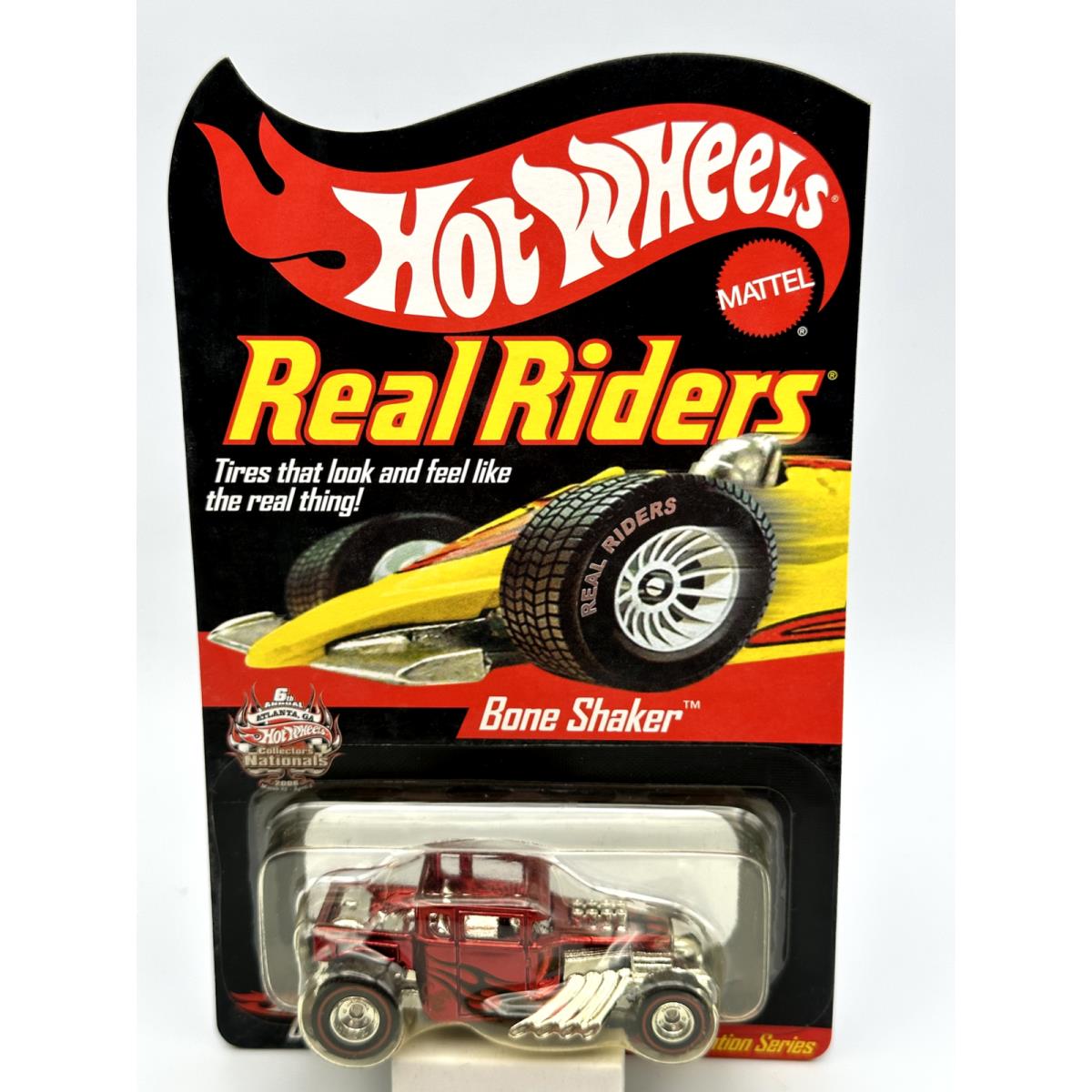 Hot Wheels Collectors Club Real Riders Bone Shaker Red 1:64