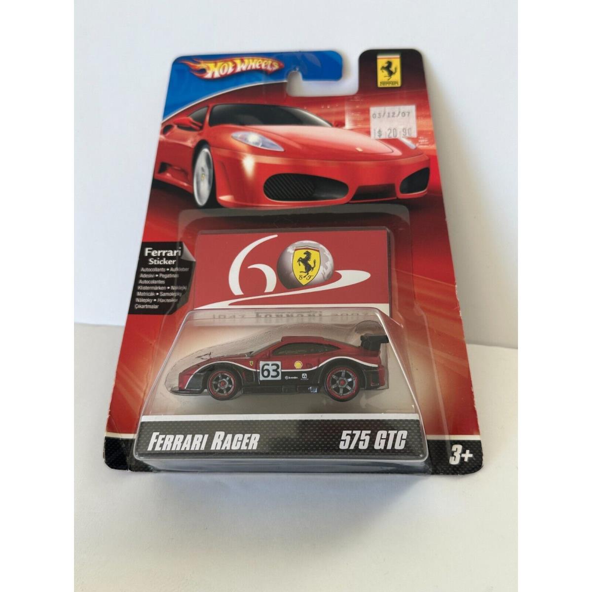 Hot Wheels Ferrari Racer 575 Gtc Shell 63 Rare V73