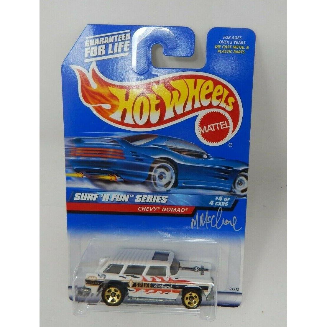 Hot Wheels Surf N Fun Chevy Nomad Signed by Mike Mcclone
