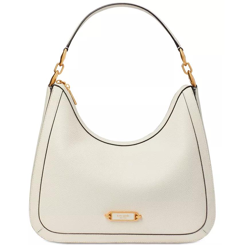 Kate Spade Spade Gramercy Pebbled Leather Small Hobo Bag Halo White
