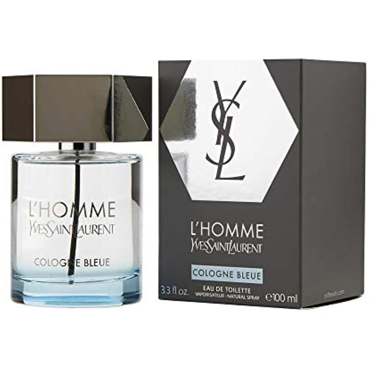 Yves Saint Laurent L`homme Cologne Bleue For Men Eau De Toilette Spray