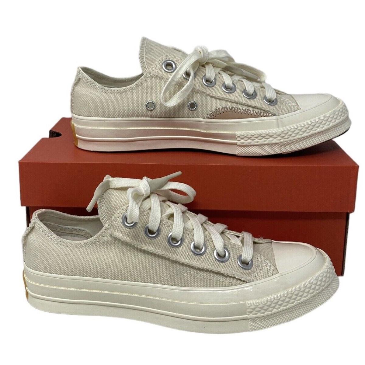 Converse Chuck 70 OX Shoes Crafted Beige Canvas Women Size Low Top Skate 572613C