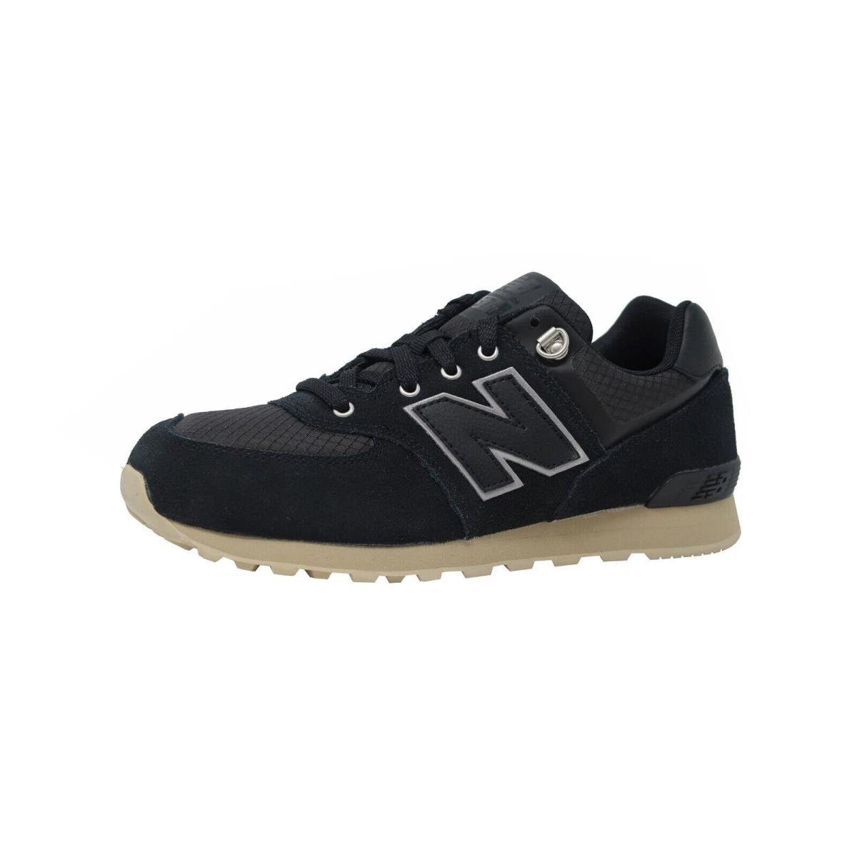 New Balance 574 Big Kids Running Shoes Sneakers KL574VIG - Black/tan