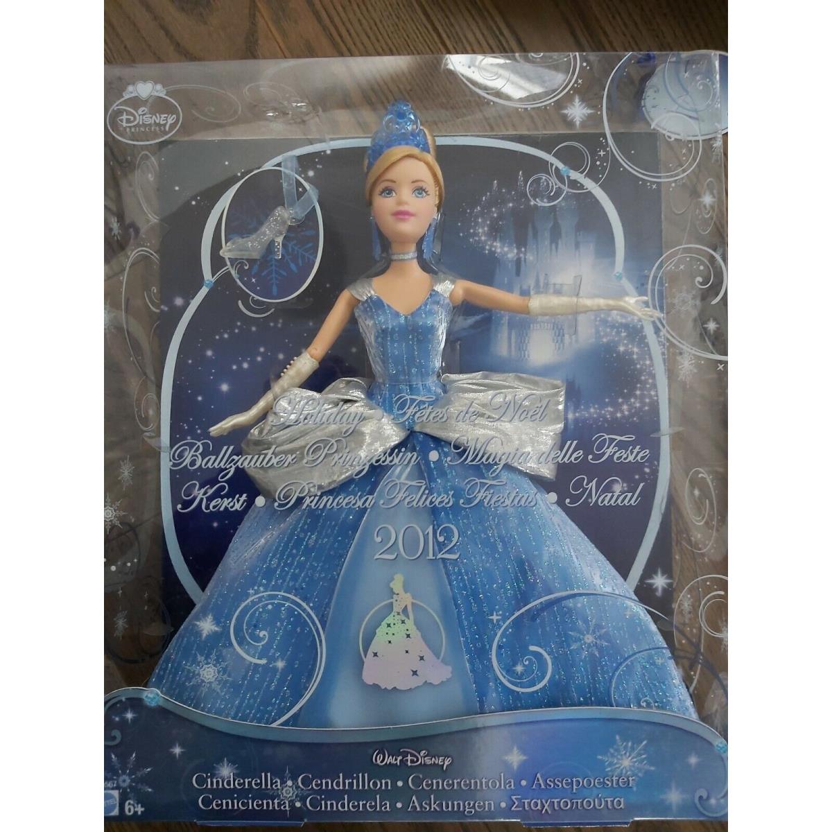 2012 Disney Princess Cinderella Holiday Princess Barbie Doll