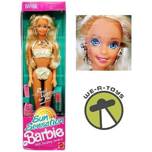 Sun Sensation Barbie with Dazzling Jewelry 1390 Mattel 1991 Nrfb