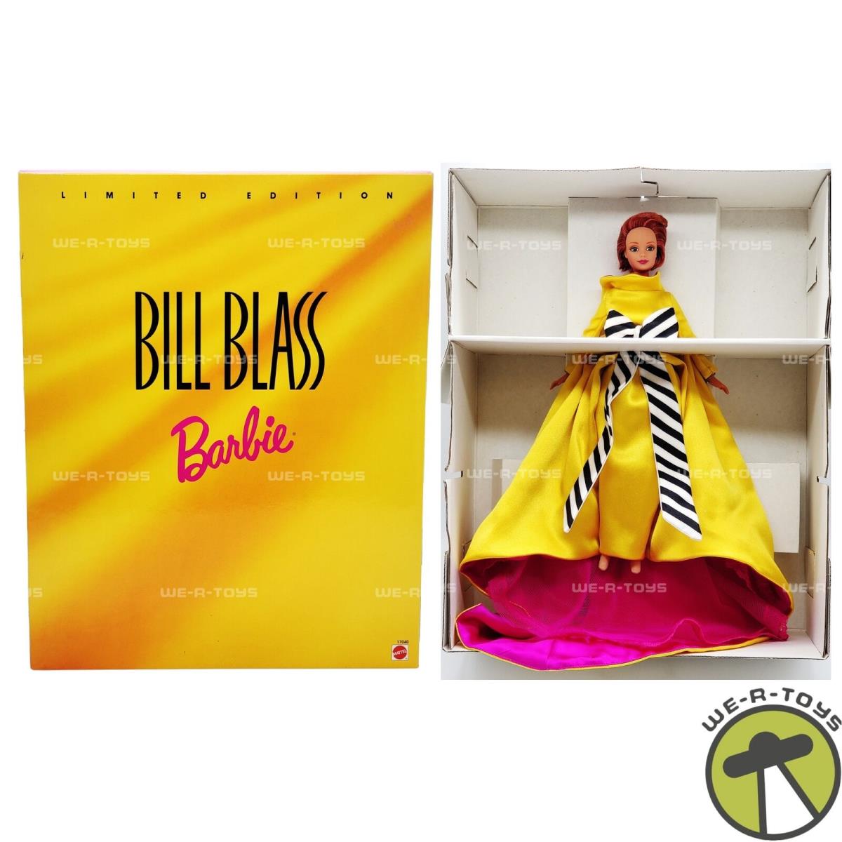 Bill Blass Barbie Doll Limited Edition 1996 Mattel No. 17040