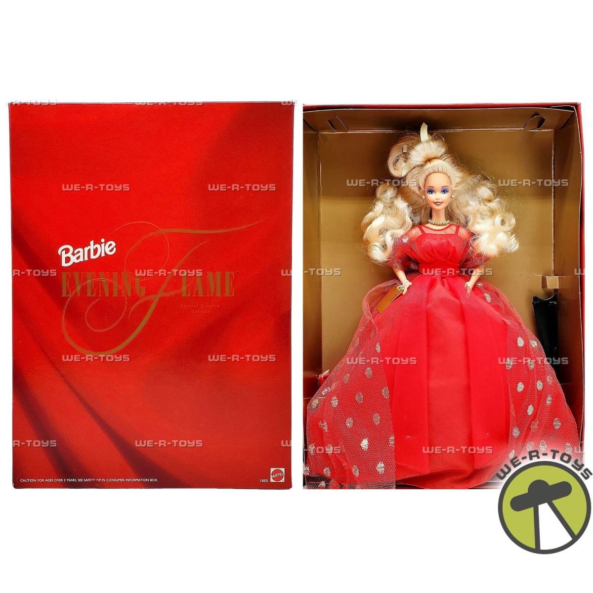 Evening Flame Barbie Doll Blonde Special Limited Edition 1991 Mattel 1865