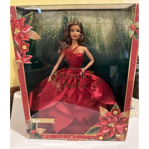 Mattel 2022 Holiday Barbie Collector Doll Signature HBY05 Brunette Model