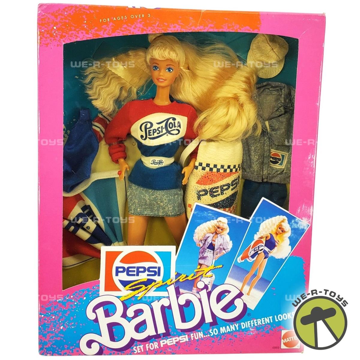 Barbie Pepsi Spirit Doll 1989 Mattel No. 4869 Nrfb