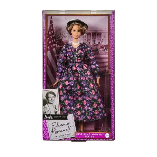 Barbie Inspiring Women Eleanor Roosevelt Doll 12 Doll with Doll Stand 2021