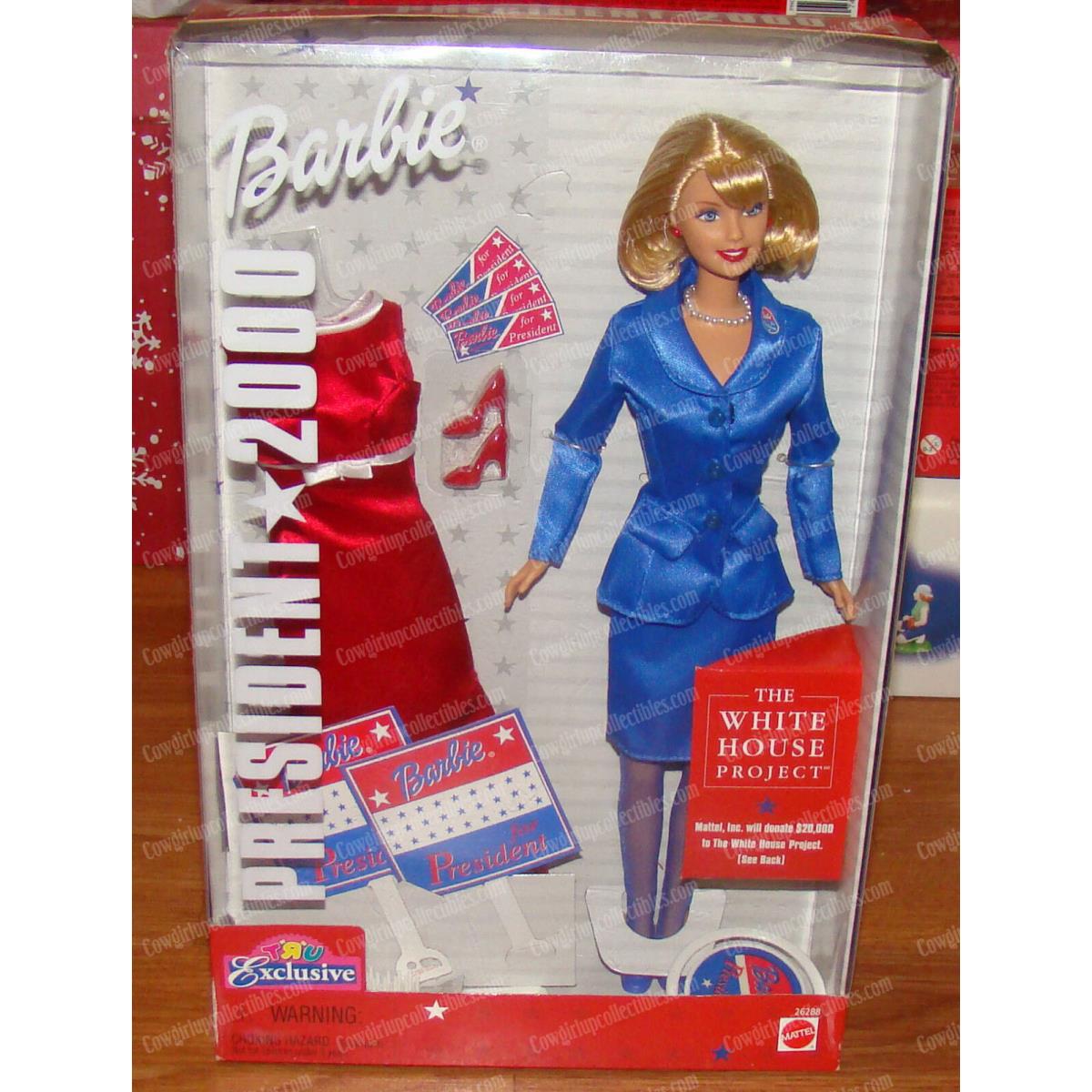 Mattel Toys R Us Barbie For President 26288 2000 The White House Project