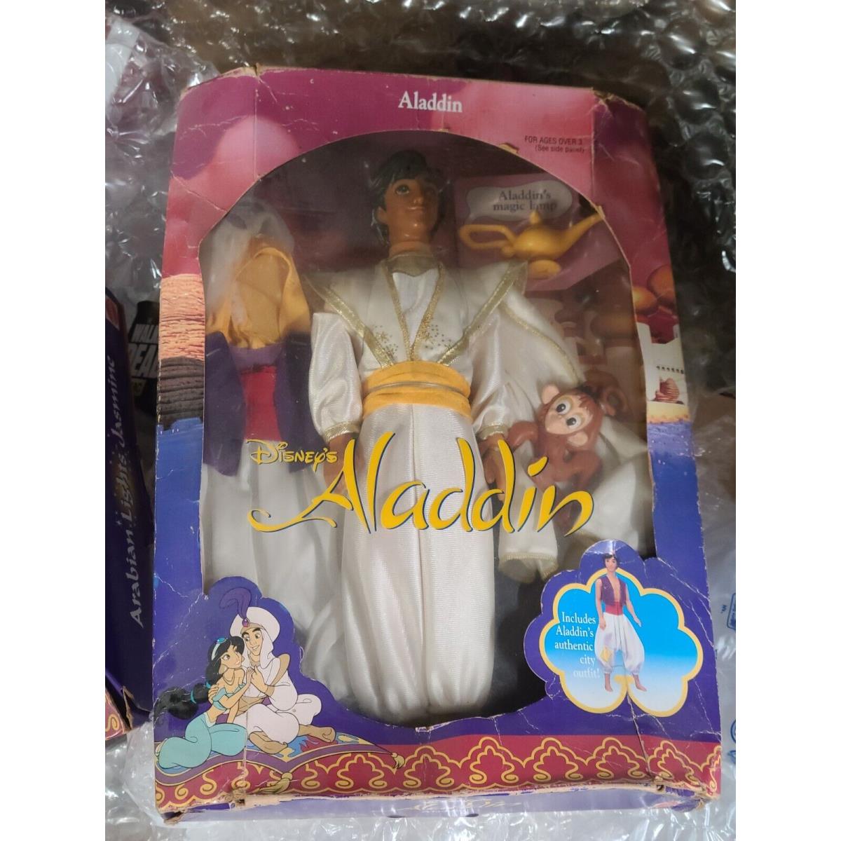 Disney`s Aladdin Doll W/city Outfit Abu Magic Lamp Mattel