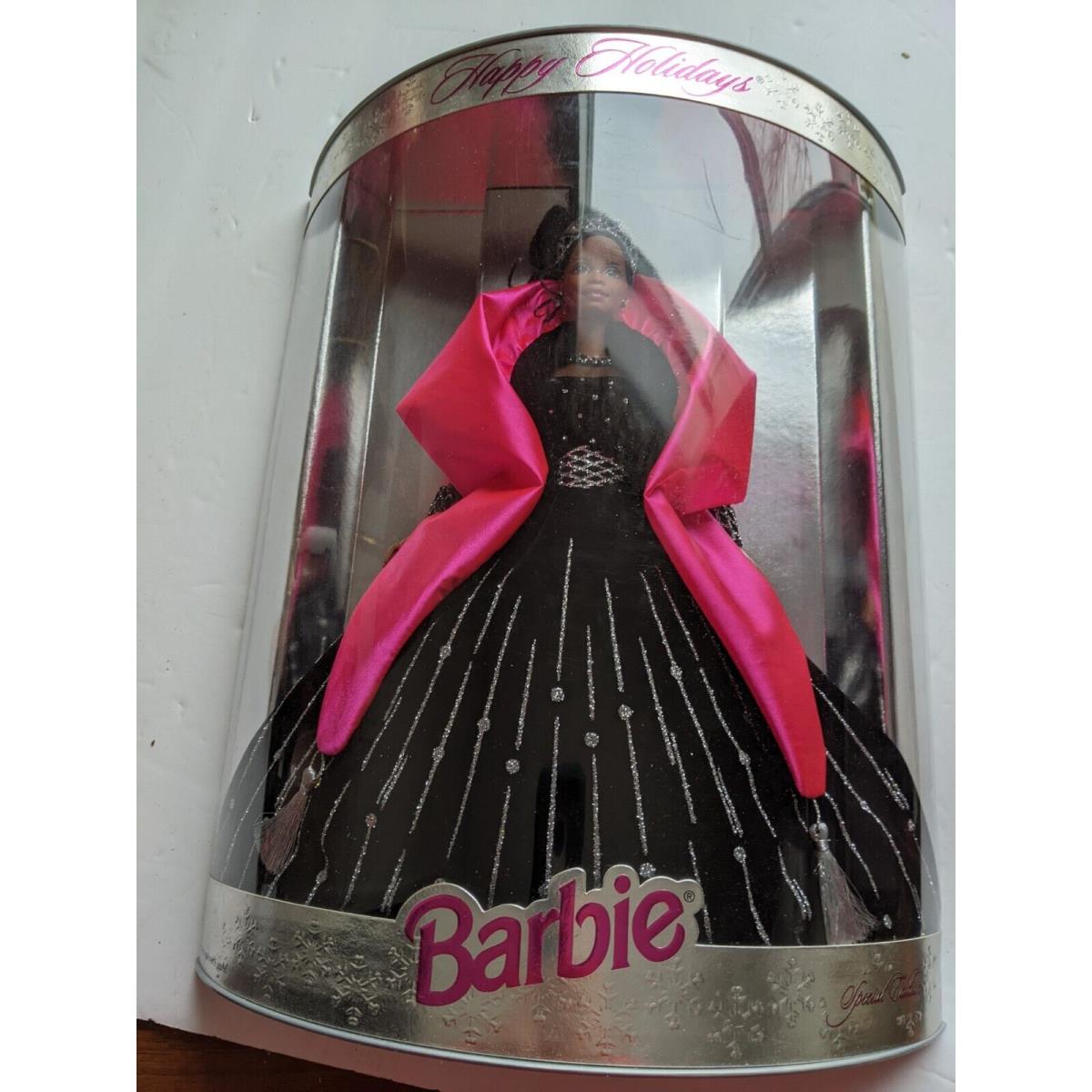 1998 Happy Holidays African American Barbie Rare Box Error 20201 Mint Nrf