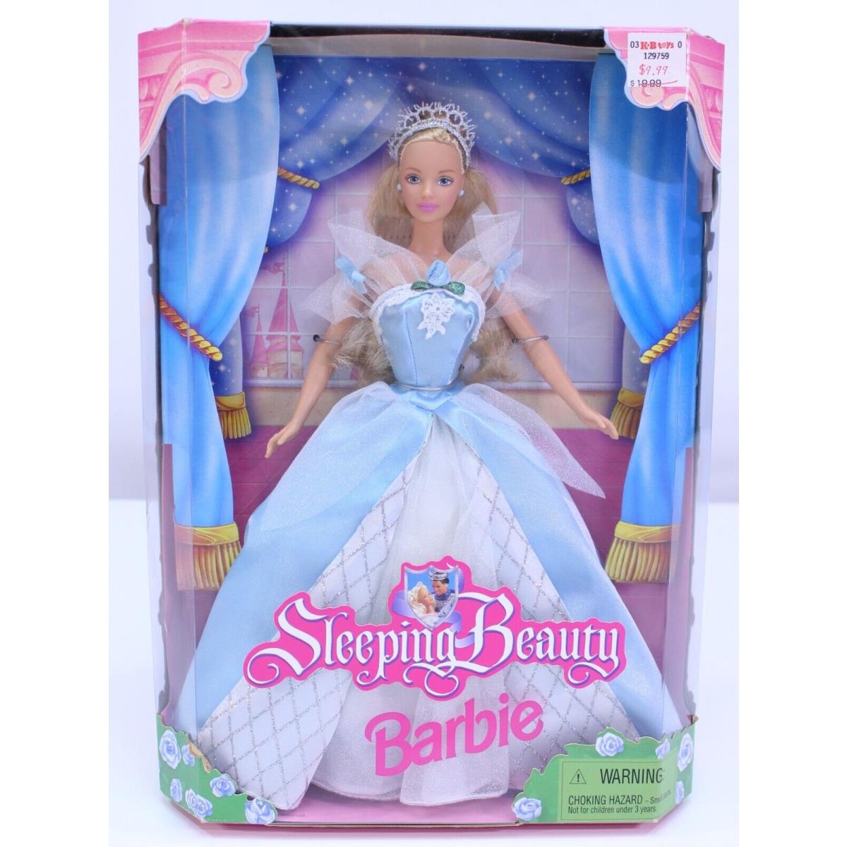 Walt Disney Mattel Sleeping Beauty Barbie Doll Action Figure 26895 Vtg 1998