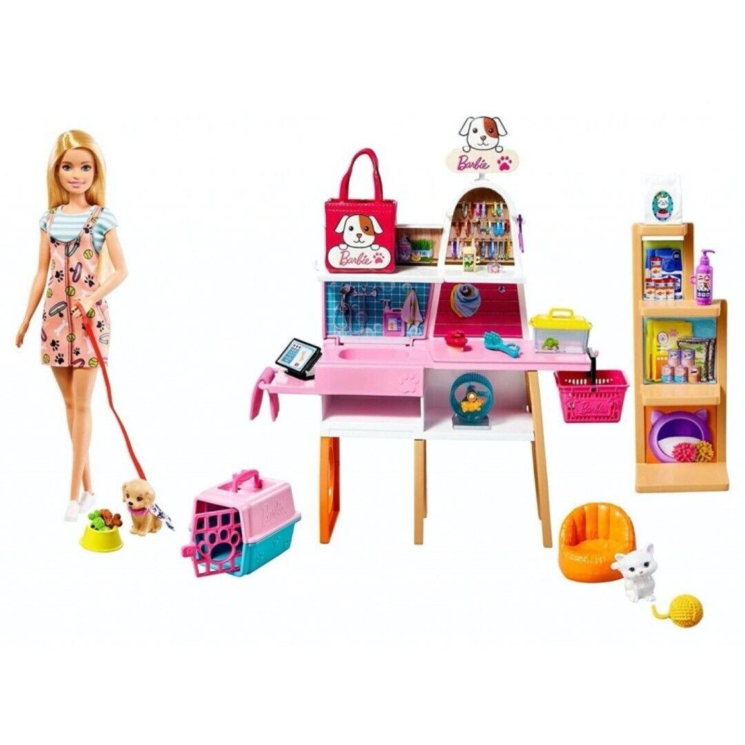 Mattel Barbie Doll and Pet Boutique Playset GRG90