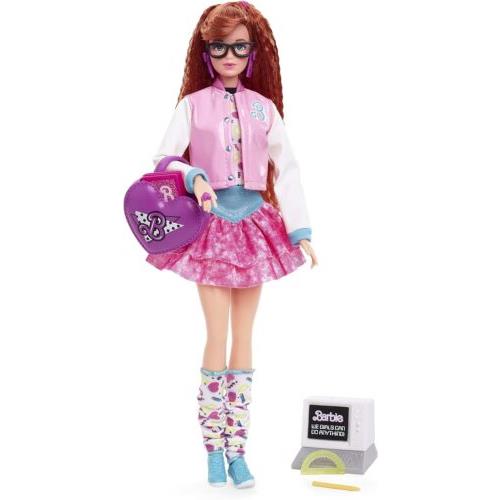 Barbie Rewind 80s Edition Doll Schoolin Around Wearing Dress