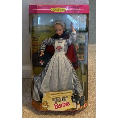 Vtg Civil War Nurse 1995 Barbie Doll American Stories Collection