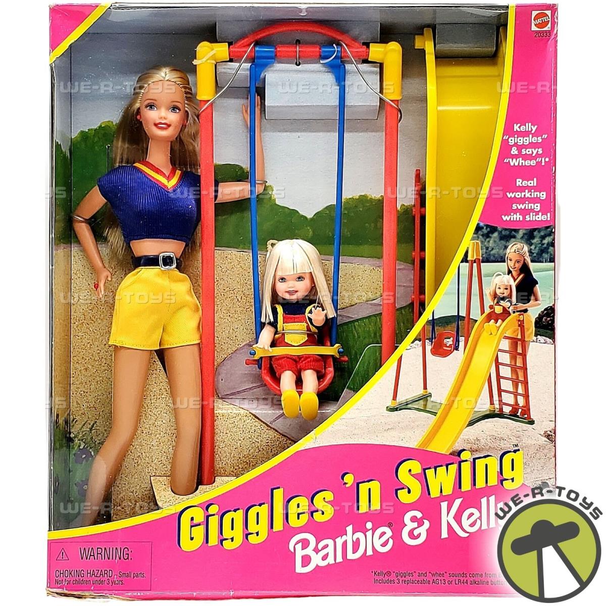 Barbie Kelly Giggles `n Swing Set 1998 Mattel 20333