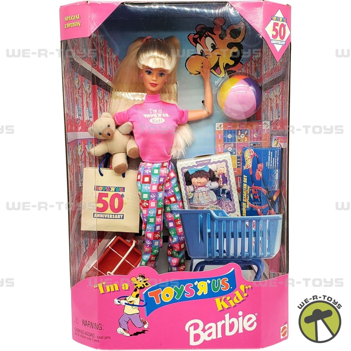 I`m a Toys R Us Kid Barbie Doll 50th Anniversary 1997 Mattel 18895