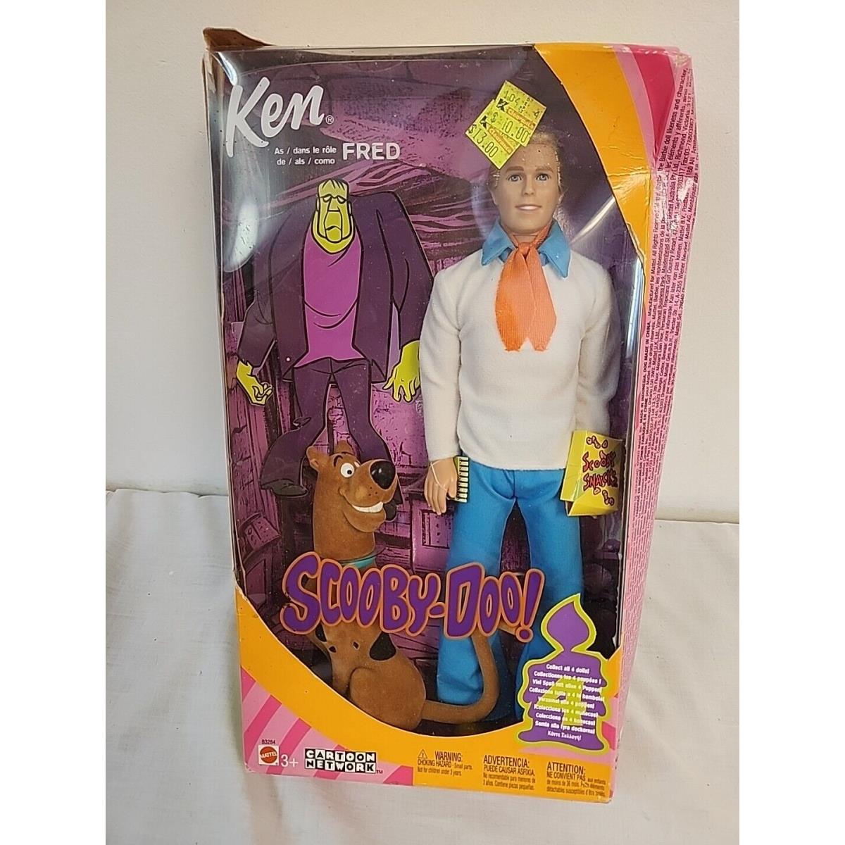 Ken as Scooby Doo`s Fred Cartoon Network Mattel Barbie Doll 2002 Old Stock